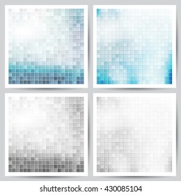 set of vector abstract backgrounds on paper pages