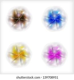set vector abstract ball