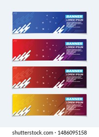 set of vector abstract colorful banner web template . 
for saving package 