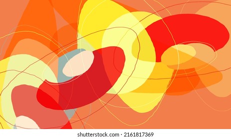 Conjunto de fondos vectoriales abstractos creativos en un estilo de moda mínimo. Plantillas modernas para medios sociales que publican historias. Patrón de doodle divertido.  Paisaje artístico con formas geométricas abstractas y colores.