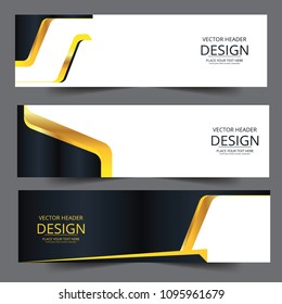 Set Vector abstract design banner web template. Modern vector banners with wavy wave banner web background. banner wave web header background for web design. Can be adapt to Brochure, Annual Report.