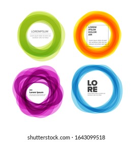 Set of Vector Abstract digital elements