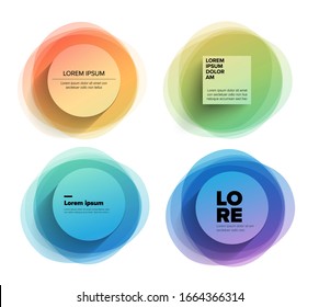 Set of Vector Abstract digital elements