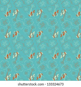set of vector abstract flower pattern paper for scrapbook