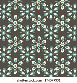 set of vector abstract flower pattern paper for scrapbook