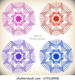 Set Vector abstract forms. It can be used on websites, design of packages and brochures