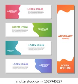 set of Vector abstract geometric design banner web template. Modern design  for social media post promotion. Background with text space, hand drawn elements. Sale, discount. Vector illustration
