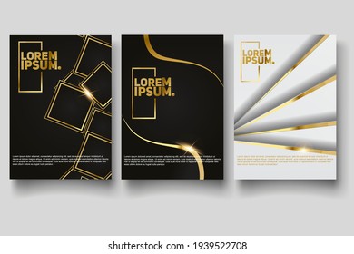 Set of vector abstract gradient illustrations, backgrounds for the cover of magazines about dreams, future, design and space, fancy, crazy posters