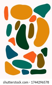 Set of vector abstract hand drawn shapes vector. Abstraction elements vector eps 10.