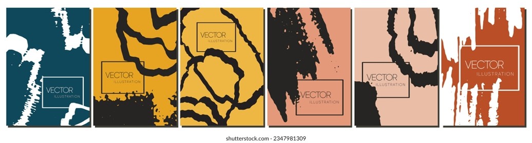 Set of vector abstract Luxury art background vector. digital arts design.