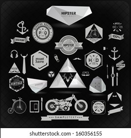 Set of vector  abstract signs/Premium design elements