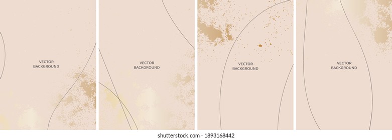 Set of vector abstract universal background with copy space for text