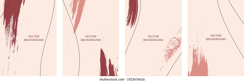 Set of vector abstract universal background with copy space for text.	