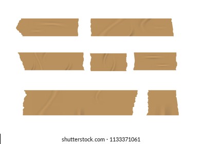A set of vector adhesive tape. isolated on white background