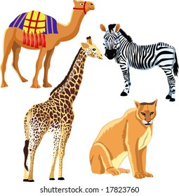 set of vector animals