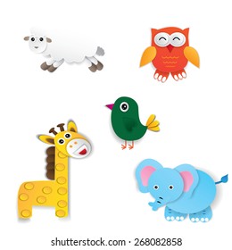 set of vector animals