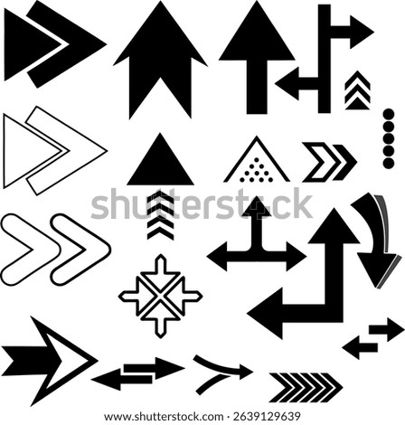 set of vector arrow icons,