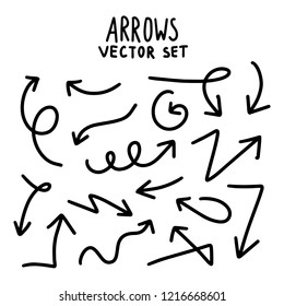 Set of vector arrows 