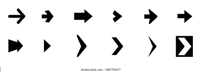 Set of vector arrows. Arrow icon. Arrow vector icon. Arrow. Arrows vector collection 