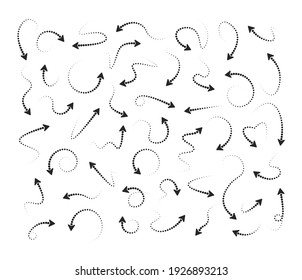 Set of vector arrows. Arrows black white background. Collection of concept arrows for web design, mobile apps, interface and more.