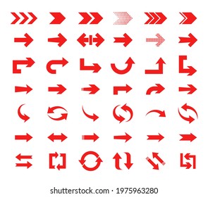 Set of vector arrows. Collection of concept arrows for web design, mobile apps, interface and more.