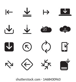 Set of vector arrows. COLLECTION OF SIGNS AND ICONS.