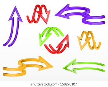 Set of vector arrows. File is in eps10 format.