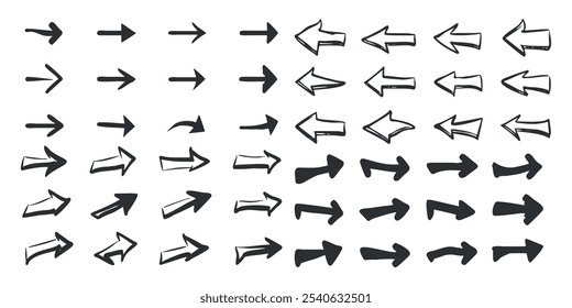 Set of vector arrows icon