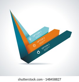 Set vector arrows. Minimal infographics.