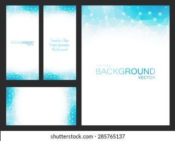 Set of vector artwork for flyers, leaflets, cards, invitations, business cards, labels and covers. Blurred backgrounds for your business projects - Stock Vector