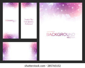 Set of vector artwork for flyers, leaflets, cards, invitations, business cards, labels and covers. Blurred backgrounds for your business projects - Stock Vector