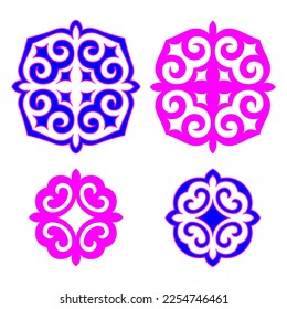 Set of vector Asian ornaments