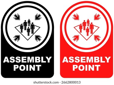 Set vector assembly point sign symbol labels sticker design illustration