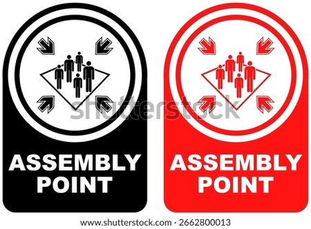 Set vector assembly point sign symbol labels sticker design illustration