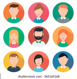 Set of vector avatars