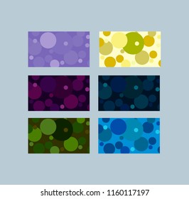 The set of vector background with bubbles