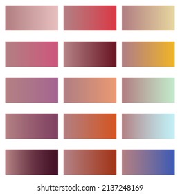 Set vector backgrounds  Gradient backgrounds and transition from ash pink to other colors  Empty space to insert text 