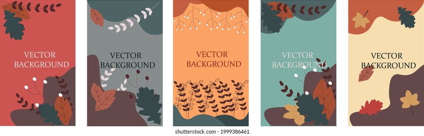 set of vector backround illustrations for social media, banners wallpaper, covers, templates,