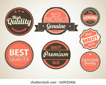 Set of vector badges
