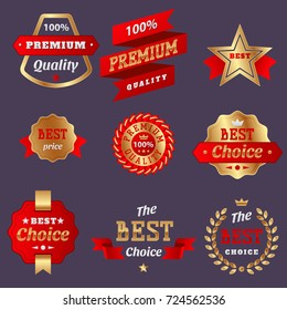 Set of vector badges shop product sale best price stickers advertising tag symbol discount promotion vector illustration.