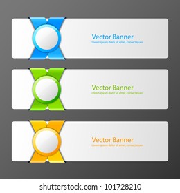 Set of vector banners