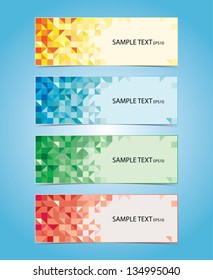 Set of vector banners