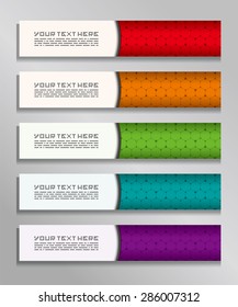 A set of vector banners.