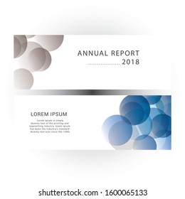 Set of vector banners design template with circle shapes background