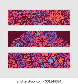 Similar Images, Stock Photos & Vectors of vector set of floral cards