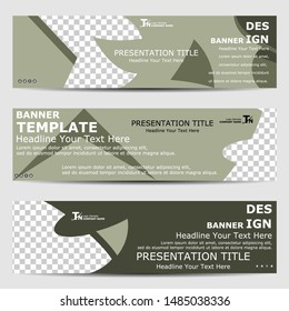 Set of vector banners with place for photo.
Abstract design banner template.
Can used for header, footer, layout, letterhed, landing page.