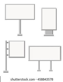 Set of vector billboards in different sizes. 