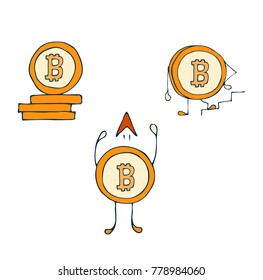 Set of vector bitcoins