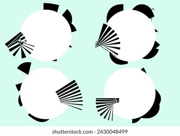 Set of vector black borders, brush stroke, brush, line or texture. Dirty artistic design element, box, frame.