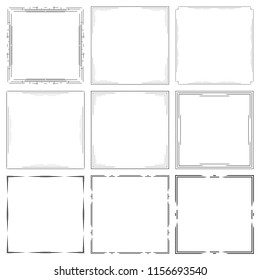 Set of vector border design elements.